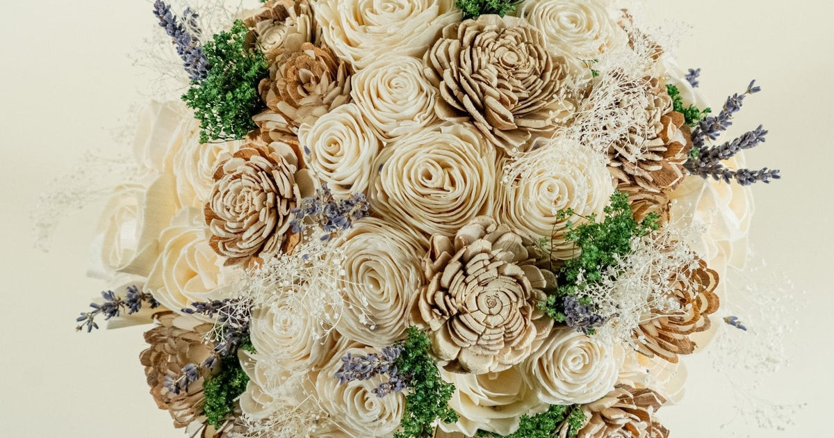 All Natural Bridal Bouquet – Sola-Flowers 