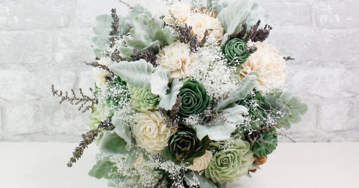Silver Sage Bridal Bouquet – Sola-Flowers 