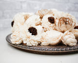 100 Random Assorted Wood Flowers - Sola Wood Flowers