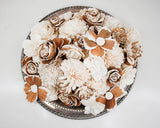 100 Random Assorted Wood Flowers - Sola Wood Flowers
