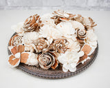 100 Random Assorted Wood Flowers - Sola Wood Flowers
