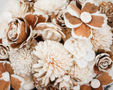 100 Random Assorted Wood Flowers - Sola Wood Flowers