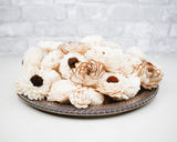 100 Random Assorted Wood Flowers - Sola Wood Flowers