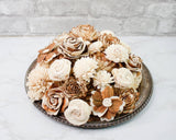 100 Random Assorted Wood Flowers - Sola Wood Flowers