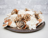 100 Random Assorted Wood Flowers - Sola Wood Flowers