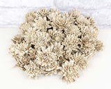 1.5" Bark Zinnia - 50 Pack - Sola Wood Flowers