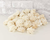 1.5" Spiral - 50 Pack - Sola Wood Flowers