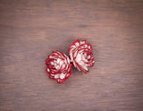 2" Almond w/ Red Tips (10 Pack) - Sola Wood Flowers