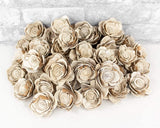 2" Bark Lotus - 50 Pack - Sola Wood Flowers