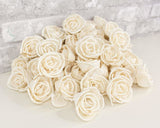 2" Bird Rose - 50 Pack - Sola Wood Flowers