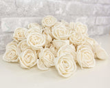 2" Bird Rose - 50 Pack - Sola Wood Flowers