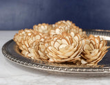 2" Button Almond (10 Pack) - Sola Wood Flowers