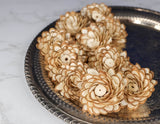 2" Button Almond (10 Pack) - Sola Wood Flowers