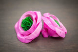2" Polly Pink/Green (10 Pack) - Sola Wood Flowers