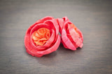 2" Polly Red/Orange (10 Pack) - Sola Wood Flowers