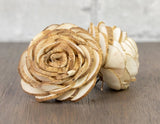 2" Tea Time Rose (10 Pack) - Sola Wood Flowers