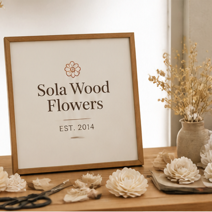 Sola Wood Flowers team hand-dyeing stems