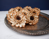 3" Almond Daisy (10 Pack) - Sola Wood Flowers