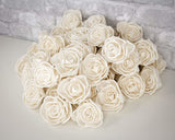 3" Bird Rose - 50 Pack - Sola Wood Flowers