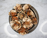 4" Bark Lotus (10 Pack) - Sola Wood Flowers