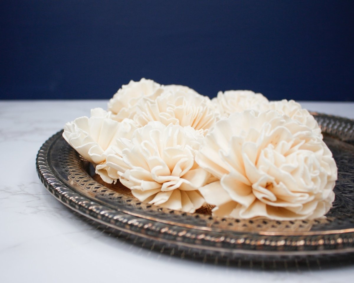 w.o.d.　F.L.O.W.E.R.S. Sola Wood Flowers, Peach Flowers, Wine Burgandy Sola Flowers