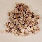 400 Random Assorted Wood Flowers - Sola Wood Flowers