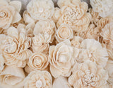 50 Random Assortment - No Skin - Sola Wood Flowers