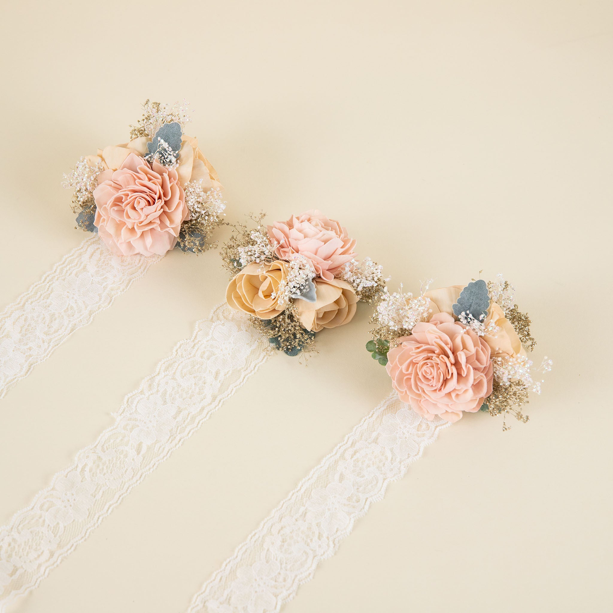 All That Glam Corsage (Set Of 3) – Sola Wood Flowers
