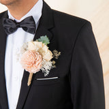 All That Glam Groom's Boutonniere