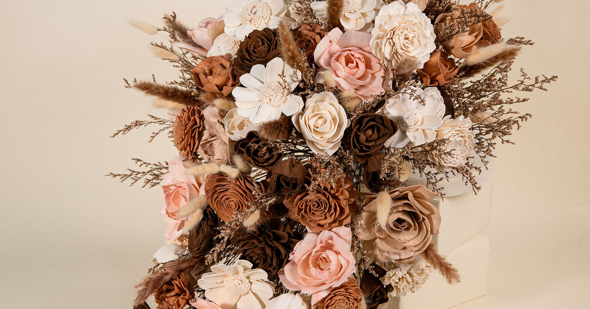 Luxe Amber Cascade Bouquet SolaFlowers