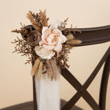 Luxe Amber Chiffon Chair Decoration