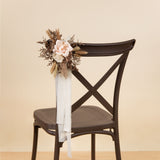 Luxe Amber Chiffon Chair Decoration