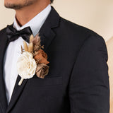Luxe Amber Simple Boutonniere