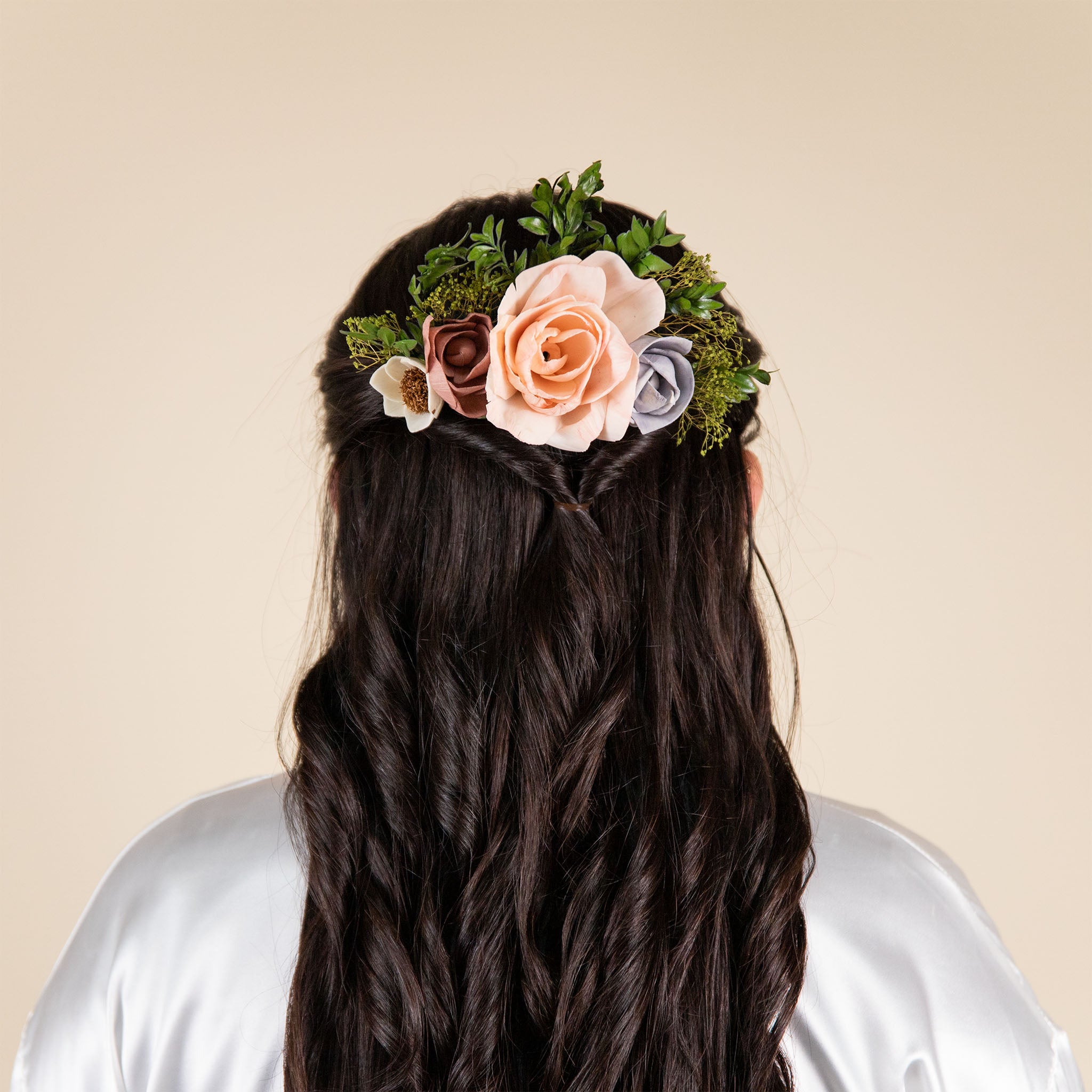ヴェロニクボガ－ド ソルトグレーズ フラワーベース Luxe Bloom Hairpiece – Sola Wood Flowers