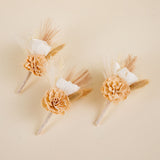 Boho Chic Boutonniere (Set of 3)