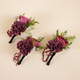 Dark & Moody Boutonniere (Set of 3)