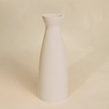 White Ceramic Vase - 8.25"