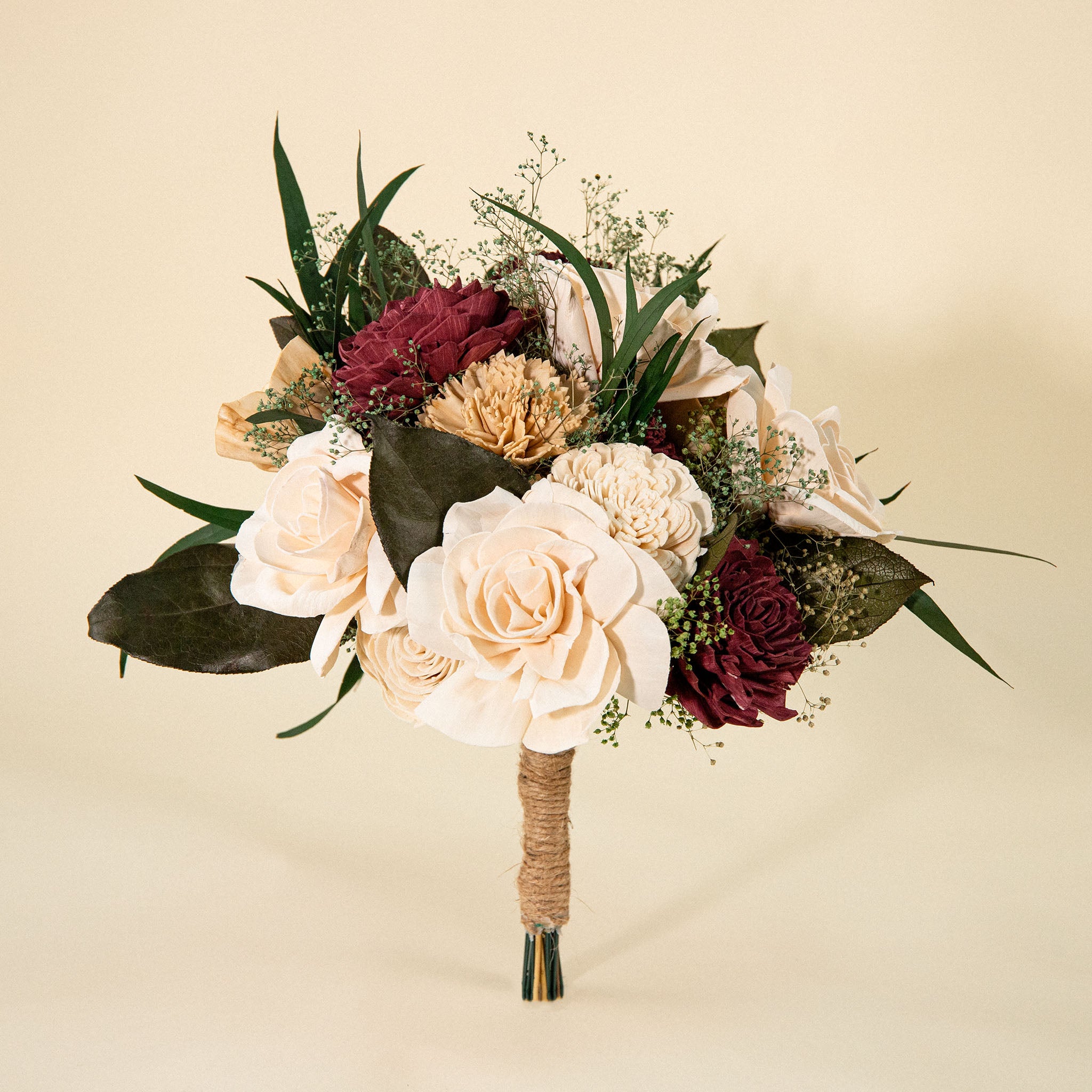Wild Style Gardenia Bridesmaid Bouquet – Sola Wood Flowers