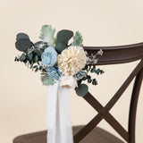 Luxe Ivory Chiffon Chair Decoration