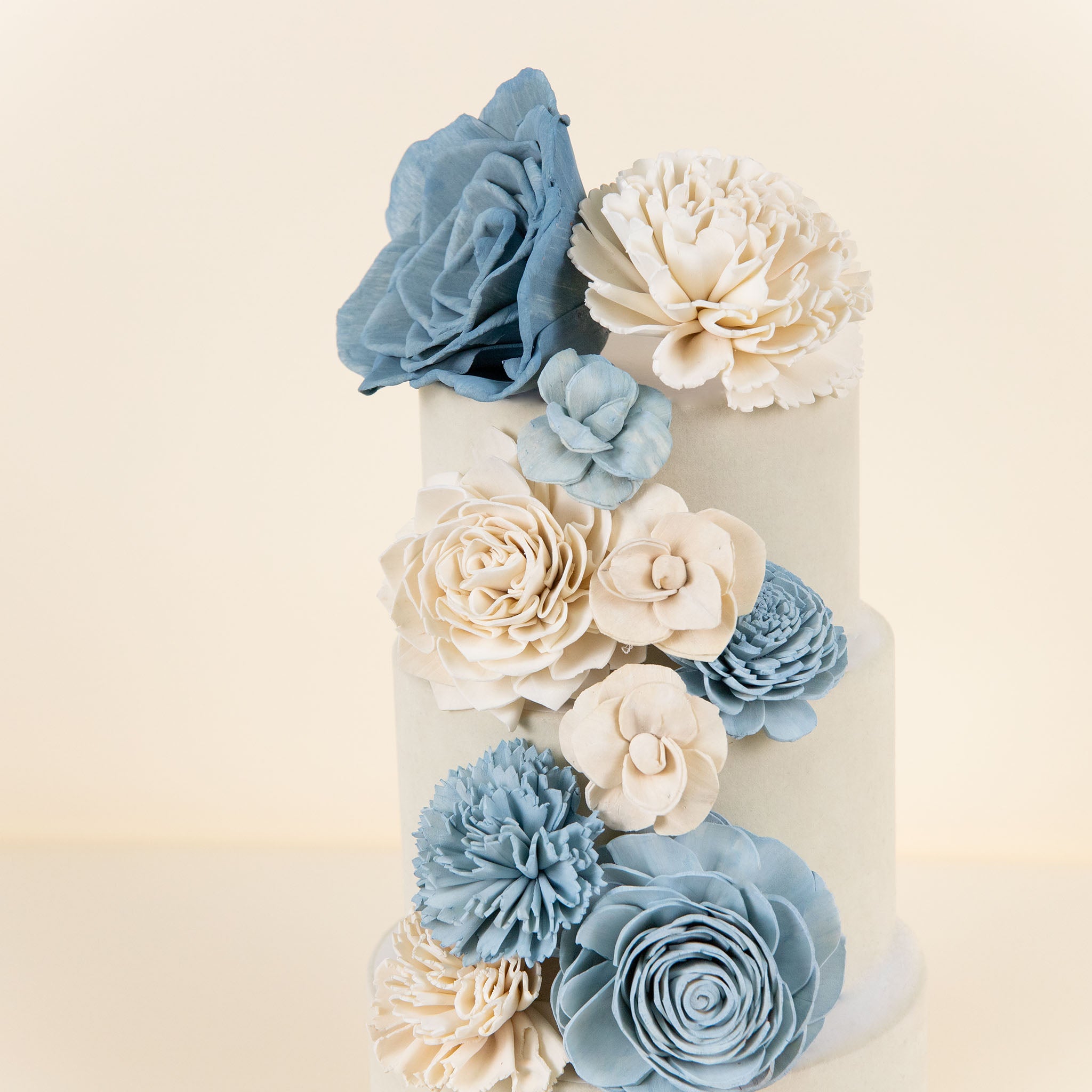 Cake Topper - Luxe Ivory – Sola Wood Flowers