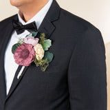 Luxe Lavender Simple Boutonniere