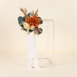 Luxe Terracotta Chiffon Chair Decoration