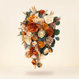 Luxe Terracotta Cascade Bouquet