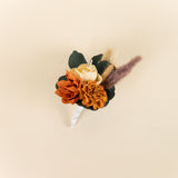 Luxe Terracotta Simple Boutonniere