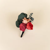 Luxe Velvet Simple Boutonniere