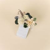 Luxe Green Groom's Pocket Boutonniere