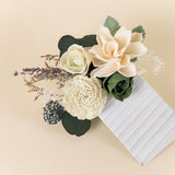 Luxe Green Groom's Pocket Boutonniere
