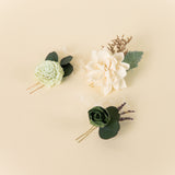 Luxe Green Hairpiece
