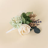Luxe Green Simple Boutonniere