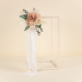 Luxe Blush Chiffon Chair Decoration
